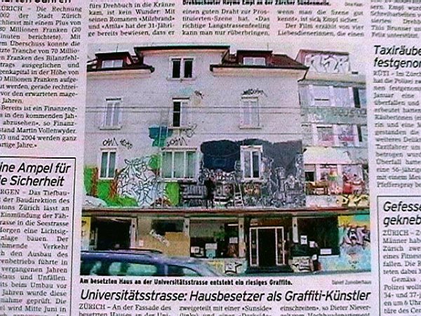 Graffiti Hausfassade