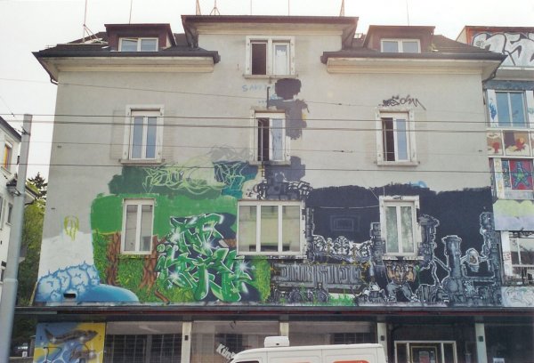 Graffiti Hausfassade