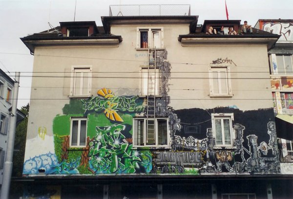 Graffiti Hausfassade